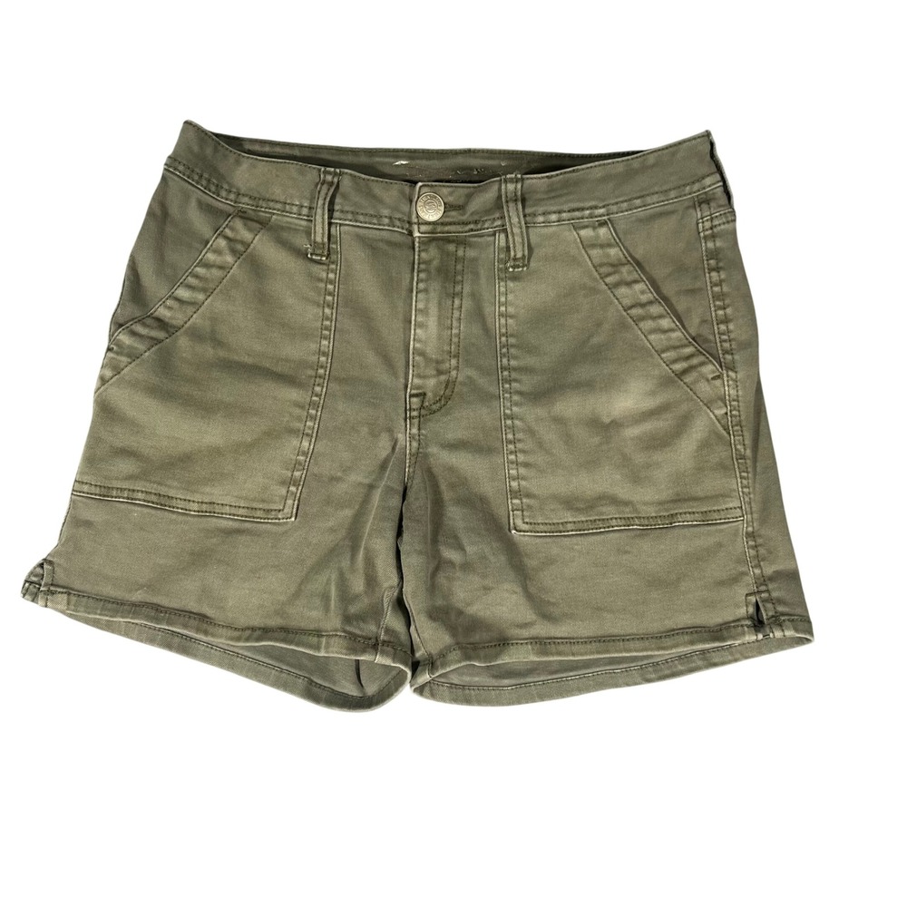 Utility by Seven7 Women's Agave Green Stretch Utility Shorts Size 6 Pockets